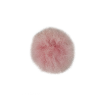 Toft alpaca fur coloured pom pom pink